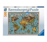 Ravensburger – Puzzle adulte 500 pièces – Mappemonde de Papillons – 15043