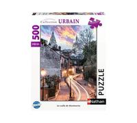 Puzzle 500 pièces Ravensburger Nathan La Ruelle de Montmartre Collection Urbain Multicolore