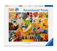 Puzzle 500 pièces Ravensburger Studio Art - Collage atelier d'art multicolore