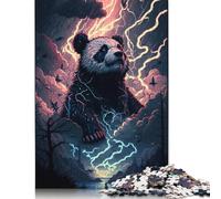 Puzzle 500 pièces représentant Un Panda Fantastique, Jeu éducatif, décoration familiale, 500 pièces (52 x 38 cm)