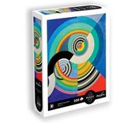 Sentosphere - Puzzle 500 pièces - Rythme n°3 - Robert Delauney - Style « Affiche » - Toucher Velours - Belle qualité d’Impression - Riches en Couleurs - 33x48cm - Jolie déco