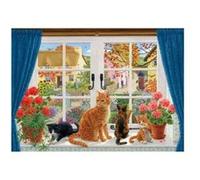 Puzzle 500 Pièces : Sarah Adams : Through the Cottage Window, Falcon G