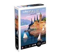 Puzzle 500 pièces - SENTOSPHERE - Italie, lac de côme - Thème paysage - Pour adultes - Mixte
