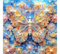 Puzzle 500 pièces,Silhouettes de Papillons et de Fleurs Puzzle Adulte,Divertissement créatif,Puzzles Classiques pour Adultes et Enfants à partir de 14 Ans,Décoration Murale Artistique
