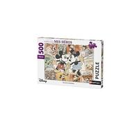 Nathan - Puzzle 500 pièces - Souvenirs de Mickey - Disney - Adultes et enfants dès 12 ans - Puzzle de qualité supérieure - Collection Mes Héros - 87217