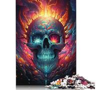Puzzle 500 pièces Squelette dans l'univers, Puzzle de difficulté, Jeu éducatif, Jouet, Cadeau d'halloween, 500 pièces (52 x 38 cm)