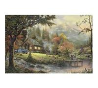 Puzzle 500 Pièces : Thomas Kinkade : Idylle au bord de la rivière, Schmidt Spiele G
