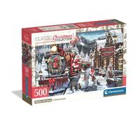 Puzzle 500 pièces - Train Station W/Snowman
