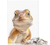 Puzzle 500 pièces Un lézard prenant Un Selfie Puzzle Puzzles pour Adultes Cadeaux de Noël pour Adultes 500 pièces (52 x 38 cm)