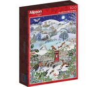 Puzzle 500 pièces village sous la neige