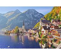 Puzzle 500 pièces Ville balnéaire Puzzles pour Adultes Jeux d'activités Familiales,Puzzle à Faire Soi-même pour Décoration Murale de la Maison