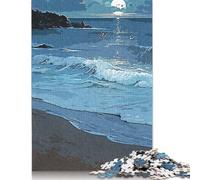 Puzzle 500 pièces Vintage océan créatif carré pour Adultes et Puzzles en Bois, Jeu Stimulant 500 pièces (52 x 38 cm)