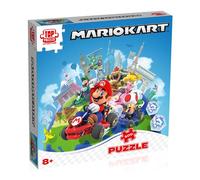 Winning Moves - Puzzle Mario Kart - Autour du Monde - 500 Pièces - A partir de 8 Ans - Version française