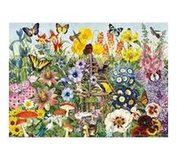 Gibsons – Puzzle Fairy Garden – 500 pièces XL – Fleur colorée – Planche 100% recyclée – Pour adultes