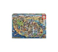 EDUCA - Puzzle - 500 PLAN DE NEW YORK multicolore G