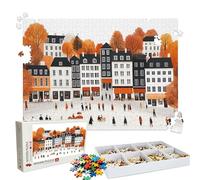 Puzzle 5000 Pieces Abstrait Architecture - Grand Puzzles Bois - Puzzle 5000 Pièces Adultes - Jeu D'Intelligence - avec Boîte d'emballage Exquise - Découpe de Précision - Décor D’intérieur W3H-642