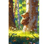 Puzzle 5000 Pieces Adulte Fleurs Panda Animal 156 x 105 cm Puzzles Adultes 5000 Pièces Puzzle Impossible Jeu Éducatif Jeu D'adresse pour Toute la Famille