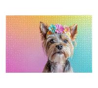 Puzzle 5000 Pièces Adultes, 156.5x105.5cm Puzzle Fleur pour Adulte, Puzzles Bois avec Boite, Jeu de Puzzles Classiques Chien pour Toute la Famille, pour Décoration Maison, Idee Cadeau Femme, -8757