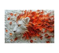 Puzzle 5000 Pieces Adultes Animaux Lot de Puzzle Lion pour Adultes 156x105cm, Colorés, Classique Supérieure éducatif Défi Jouets pour Cadeau Homme Défi Jouets Familial Cadeau Decoration Chambre B-43