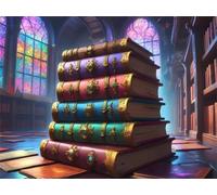 Puzzle 5000 pièces Adultes, Bibliothèque mystérieuse Puzzle Classiques 5000 pièces, 156x105cm Puzzles Impossible Difficile avec Poster, Magnifique Décoration Puzzle et Cadeaux Relaxant