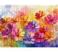 Puzzle 5000 Pieces Adultes, Challenge Casse-Tête Difficile, Format 156 x 105 cm, Puzzle Bois Coloré pour Détente, Jeu de Société Famille, Impossible Classique Jigsaw Puzzles Fleur Usine-8 f0-439