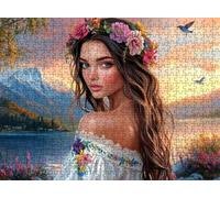 Puzzle 5000 Pieces Adultes, Challenge Casse-Tête Difficile, Format 156 x 105 cm, Puzzle Bois Coloré pour Détente, Jeu de Société Famille, Impossible Classique Jigsaw Puzzles Beauté nationalité f0-759