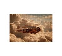Puzzle 5000 Pieces Adultes Cloud Puzzle 5000 Pieces Bois Avion, Puzzles Classiques Jeux Réflexion pour Toute la Famille Réunie, Puzzles Adulte pour Printemps Decoration Murale 105 x 160cm LZPT-04630