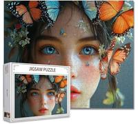 Puzzle 5000 Pieces Adultes Femme Jigsaw Puzzle Bois DIY Classiques Impossible éDucatif Jigsaw Exerce MéMoire et L'Intuition avec Affiche Incluse BoîTe Compacte Peut Cadeau pour Domicile DéCorer P-9