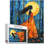 Puzzle 5000 Pièces Adultes, Femme Puzzle Abstrait Motif Désign, Grand Bois Jigsaw 156x105cm Débutant Fille éducatif Challenge Toy Emballage Cadeau for Decoration Chambre Murale, Cadeau Femme, Model607