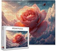 Puzzle 5000 Pieces Adultes Fleur Jigsaw Puzzle Bois DIY Classiques Impossible éDucatif Jigsaw Exerce MéMoire et L'Intuition avec Affiche Incluse BoîTe Compacte Peut Cadeau pour Domicile DéCorer F-3