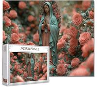 Puzzle 5000 Pieces Adultes Fleur Jigsaw Puzzle Bois DIY Classiques Impossible éDucatif Jigsaw Exerce MéMoire et L'Intuition avec Affiche Incluse BoîTe Compacte Peut Cadeau pour Domicile DéCorer F-0