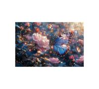 Puzzle 5000 Pieces Adultes Fleur Puzzle 5000 Pieces Bois Papillon, Puzzles Classiques Jeux Réflexion pour Toute la Famille Réunie, Puzzles Adulte pour Printemps Decoration Murale 105x160 cm LZPT-01330