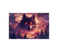 Puzzle 5000 Pieces Adultes Loup Puzzle 5000 Pieces Bois Arbre, Puzzles Classiques Jeux Réflexion pour Toute la Famille Réunie, Puzzles Adulte pour Printemps Decoration Murale 105 x 160 cm LZPT-01678