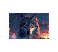 Puzzle 5000 Pieces Adultes Loup Puzzle 5000 Pieces Bois Ciel étoilé, Puzzles Classiques pour Toute la Famille Réunie, Puzzles Adulte pour Printemps Decoration Murale 105 x 160cm LZPT-02764