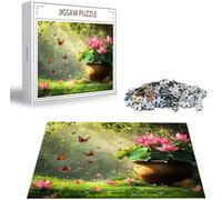 Puzzle 5000 Pièces Adultes Papillon, Puzzles pour Adultes de Qualité Supérieure, Lotus Puzzles Classiques, DIY Jeu D'Intelligence De l'art de la Décoration Moderne Maison Jeu Cadeaux de Noël B-575