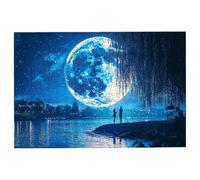 Puzzle 5000 Pièces Adultes, Paysage Puzzle Adulte avec Une Boîte d'emballage Exquise, Classique Jeux Educatifs pour Activité Familiale, Grand Puzzles en Bois Lune, Cadeau Tableau Decor Murale -1333