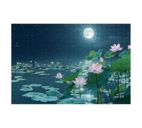 Puzzle 5000 Pièces Adultes Paysage, Puzzle Lotus Pieces, Puzzles Impossible avec Une Boîte d'emballage Exquise, Puzzles en Bois Classiques Jeux Educatifs pour Cadeau Femme, Decoration Maison -1944