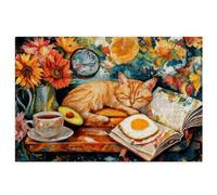 Puzzle 5000 Pièces Adultes, Puzzle 5000 Pièces Chat pour Adultes et Enfants à Partir de 14 Ans, Jeu de Concentration, Grand Puzzles Fleurs avec Boite pour Décoration Maison, Cadeau Femme/Homme, -4561
