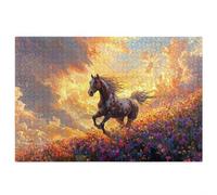 Puzzle 5000 Pièces Adultes, Puzzle 5000 Pièces Cheval pour Adultes et Enfants à Partir de 14 Ans, Jeu de Concentration, Puzzles Fleurs avec Boite pour Décoration Maison, Cadeau Femme/Homme, -3813
