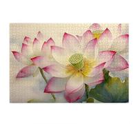 Puzzle 5000 Pièces Adultes, Puzzle 5000 Pièces Fleur pour Adultes et Enfants à Partir de 14 Ans, Jeu de Concentration, Grand Puzzles Lotus avec Boite pour Décoration Maison, Cadeau Femme/Homme, -4125