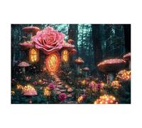 Puzzle 5000 Pièces Adultes, Puzzle 5000 Pieces Forêt, Rose Puzzles Adulte avec Une Boîte d'emballage Exquise, Jeux Educatifs, Grand Puzzles en Bois pour Cadeau Femme Tableau Decoration Murale -1257