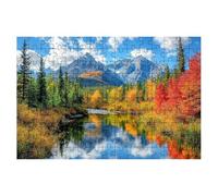Puzzle 5000 Pièces Adultes, Puzzle 5000 Pieces Paysage, Automne Puzzles Adulte avec Une Boîte d'emballage Exquise, Jeux Educatifs, Grand Puzzles en Bois, Cadeau Femme Tableau Decoration Murale -1905