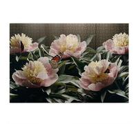 Puzzle 5000 Pièces Adultes, Puzzle 5000 Pièces Pivoine pour Adultes et Enfants à Partir de 14 Ans, Jeu de Concentration, Puzzles Papillon avec Boite pour Décoration Maison, Cadeau Femme/Homme, -3715