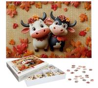 Puzzle 5000 Pièces Adultes, Puzzle Bœuf pour Adulte et Enfants, Grand Puzzles Bois avec Boite, Jeu de Concentration pour Adultes, 5000 Pièces Puzzles Animal pour Décoration Murale Cadeaux H-1231