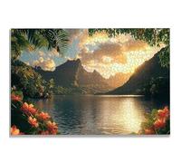 Puzzle 5000 Pièces Adultes, Puzzle Coucher de Soleil pour Adulte Débutant, 156x105 cm Grand Puzzles Paysage avec Boite, Jeu de Concentration pour Adultes, Puzzles pour Décoration Maison, Cadeau, -3054
