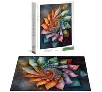 Puzzle 5000 Pièces Adultes, Puzzle Couleur pour Adulte et Enfants, Grand Puzzles Bois avec Boite, Jeu de Concentration pour Adultes, 5000 Pièces Puzzles Fleur pour Noël Décoration Murale Cadeau H-7455