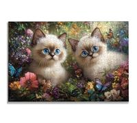 Puzzle 5000 Pièces Adultes, Puzzle Fleur pour Adulte Débutant, 156x105 cm Grand Puzzles Chat avec Boite, Jeu de Concentration pour Adultes, Puzzles Bois pour Décoration Maison, Cadeau Femme, -1920