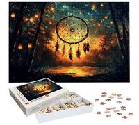 Puzzle 5000 Pièces Adultes, Puzzle Forêt pour Adulte et Enfants, Grand Puzzles Bois avec Boite, Jeu de Concentration pour Adultes, 5000 Pièces Puzzles Attrape-rêves pour Décoration de Noël H-2751