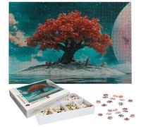 Puzzle 5000 Pièces Adultes, Puzzle Lune pour Adulte et Enfants, Grand Puzzles Bois avec Boite, Jeu de Concentration pour Adultes, 5000 Pièces Puzzles Arbre pour Décoration Murale, Cadeau Noël H-1943