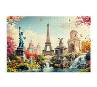 Puzzle 5000 Pièces Adultes, Puzzle Paris pour Adulte, Grand Puzzles Bois avec Boite Cadeau 156x105cm, Jeu de Concentration pour Adultes, Decoration Noel, Idee Cadeau Femme Homme, Thème: Paysage, W-77